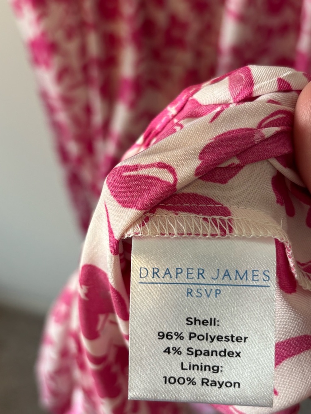 Draper James RSVP Pink Floral Spring Wedding Guest Maxi Dress Womens Size XL - Picture 12 of 13